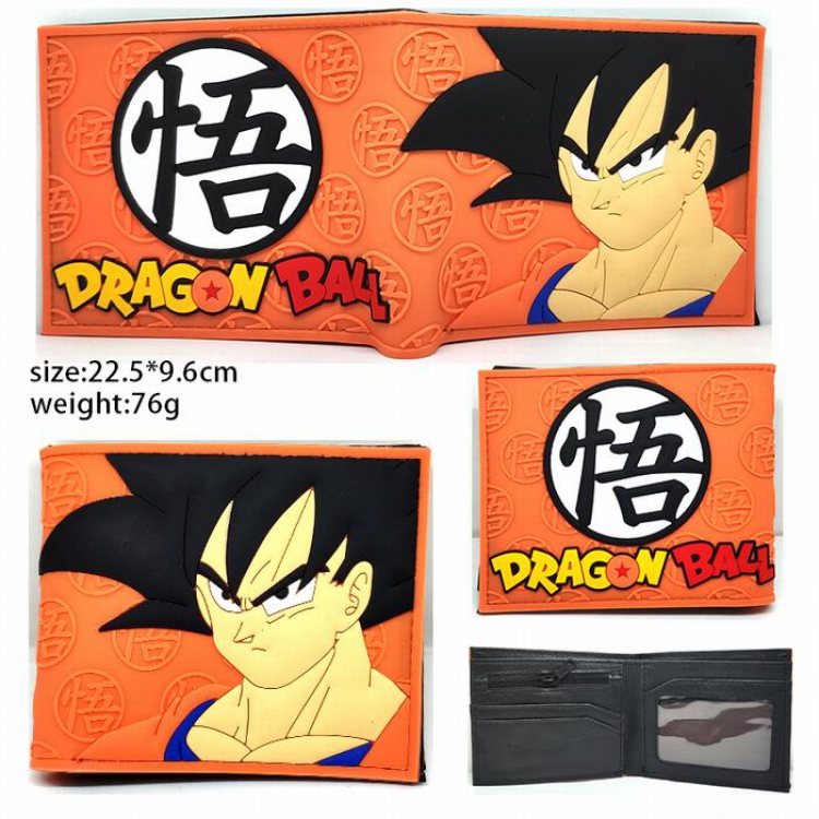 Dragon Ball  Short two fold silicone wallet