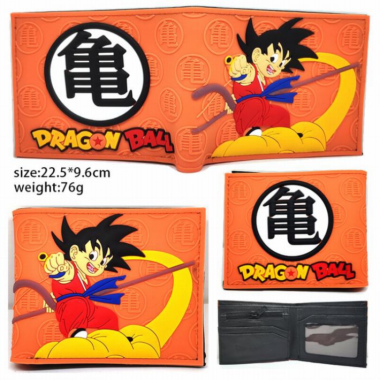 Dragon Ball  Short two fold silicone wallet