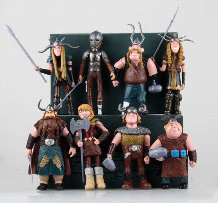How to Train Your Dragon a set of eight Bagged Figure Decoration Model 10-13CM  500G
