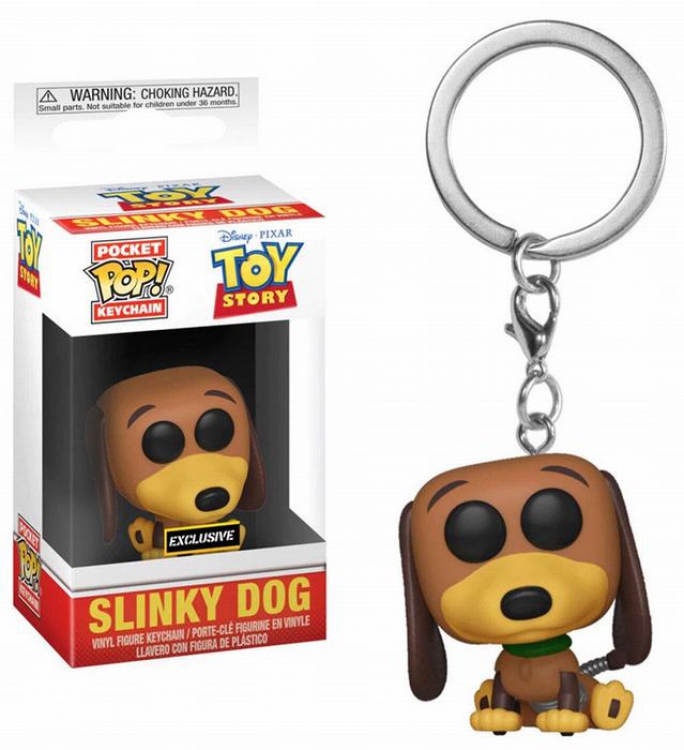 Toy Story Spring dog POP Boxed small hand keyChain  ring pendant 5CM