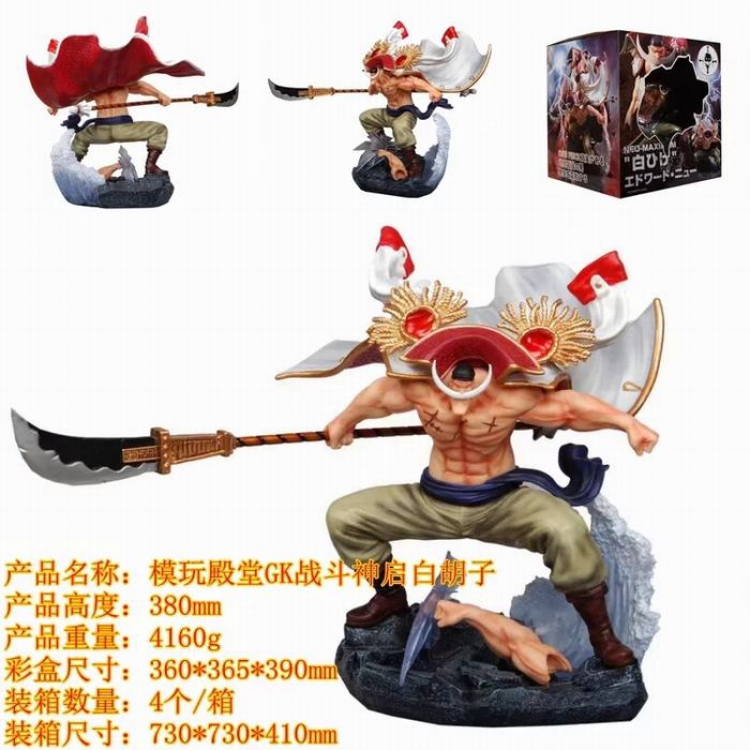 One Piece GK Edward Newgate Boxed Figure Decoration Model 38CM 4160G