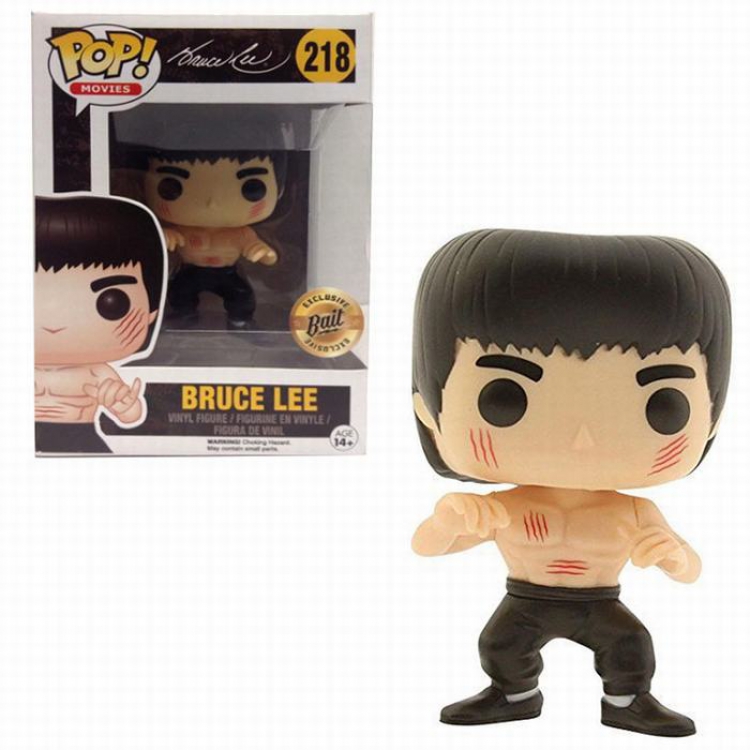 FUNKO POP 218 Bruce Le Enter The Dragon Black pants Boxed Figure Decoration Model