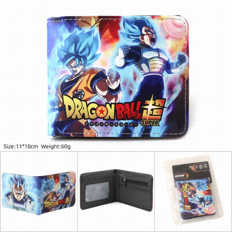 Dragon Ball PU Twill two-fold short wallet 11X10CM