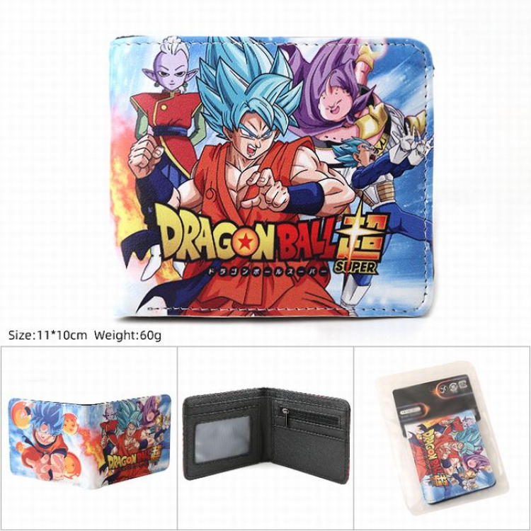 Dragon Ball PU Twill two-fold short wallet 11X10CM