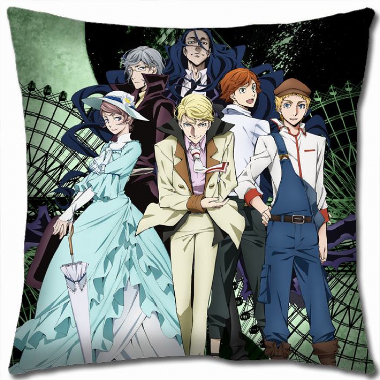 Bungo Stray Dogs W5-33 Double-sided  full color Pillow Cushion 45X45CM NO FILLING