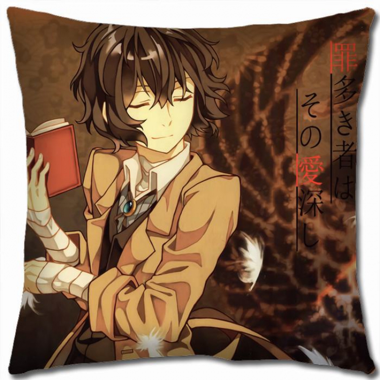 Bungo Stray Dogs W5-40 Double-sided  full color Pillow Cushion 45X45CM NO FILLING