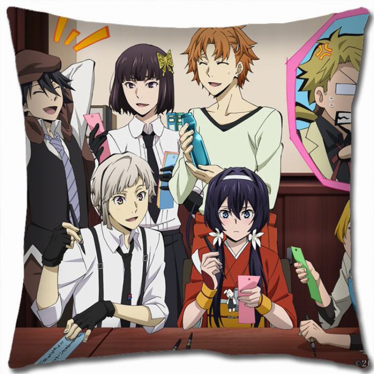 Bungo Stray Dogs W5-43 Double-sided  full color Pillow Cushion 45X45CM NO FILLING