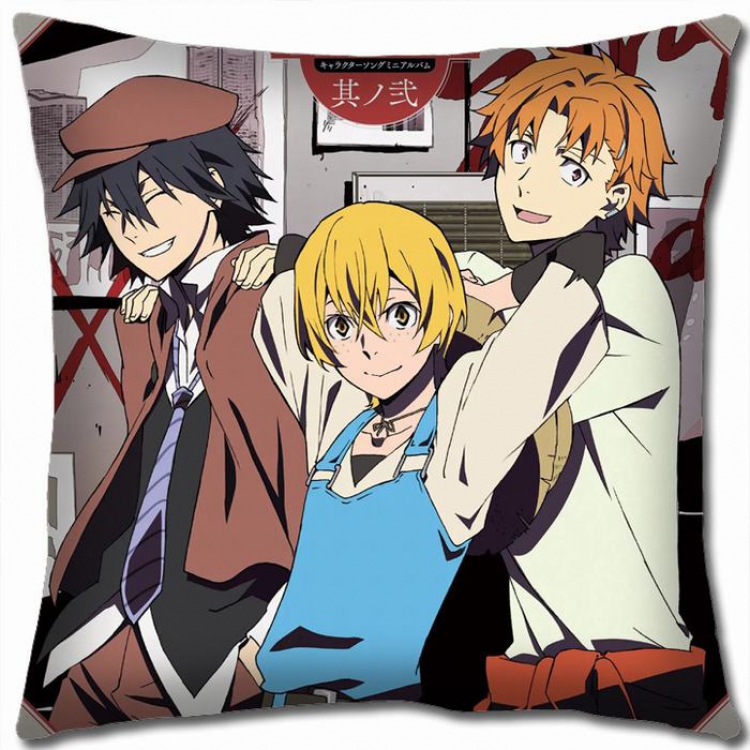 Bungo Stray Dogs W5-49 Double-sided  full color Pillow Cushion 45X45CM NO FILLING