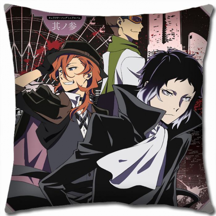 Bungo Stray Dogs W5-50 Double-sided  full color Pillow Cushion 45X45CM NO FILLING
