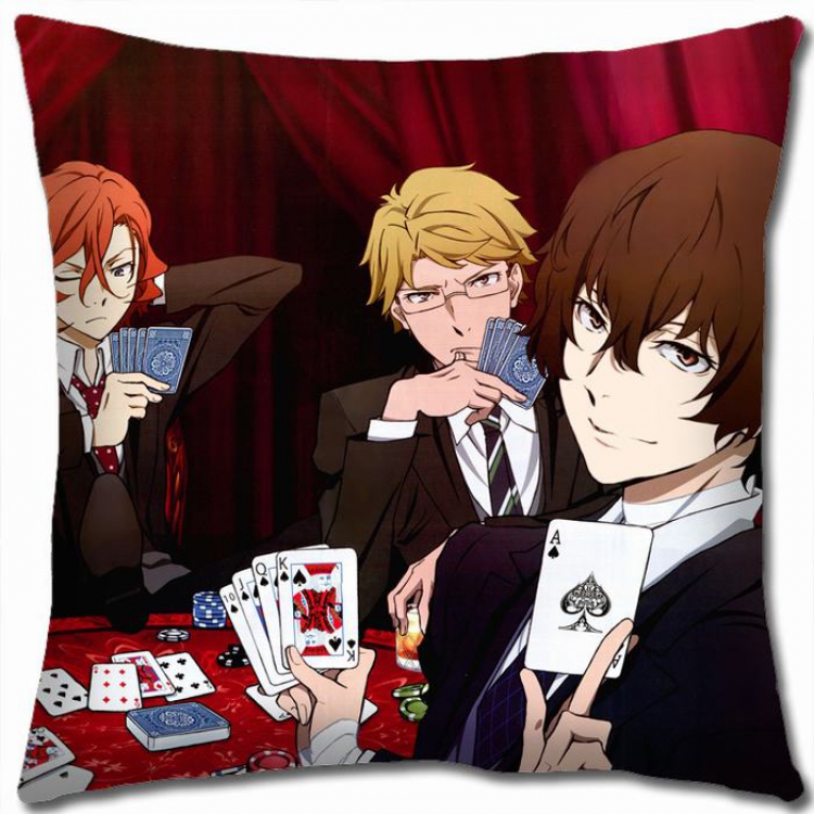 Bungo Stray Dogs W5-57 Double-sided  full color Pillow Cushion 45X45CM NO FILLING