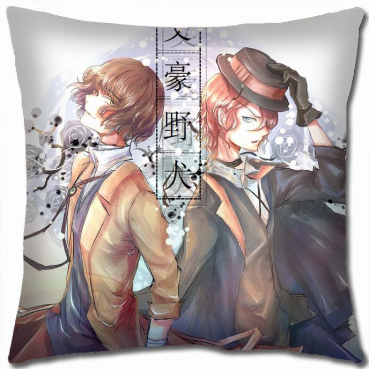 Bungo Stray Dogs W5-63 Double-sided  full color Pillow Cushion 45X45CM NO FILLING