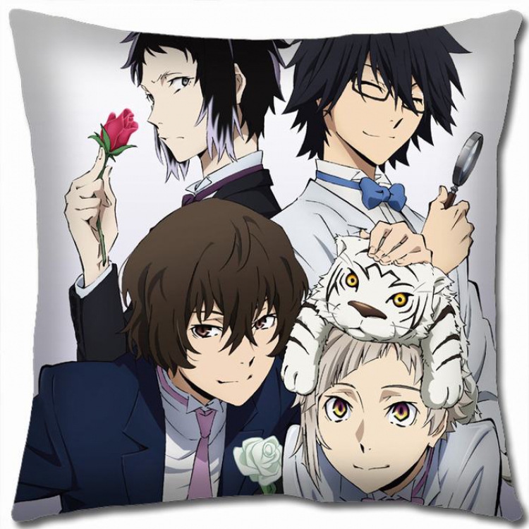 Bungo Stray Dogs W5-70 Double-sided  full color Pillow Cushion 45X45CM NO FILLING