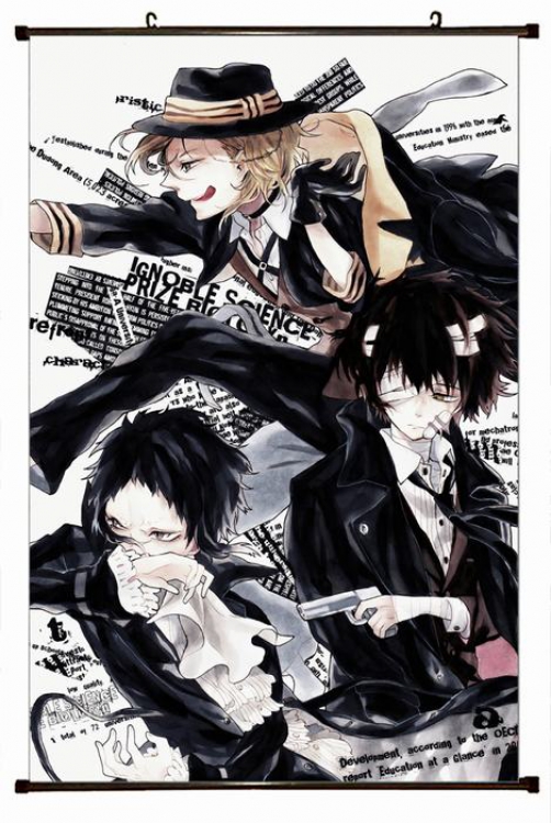 Bungo Stray Dogs Plastic pole cloth painting Wall Scroll 60X90CM preorder 3 days W5-4 NO FILLING