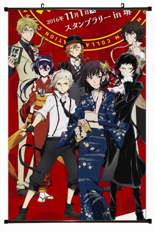 Bungo Stray Dogs Plastic pole cloth painting Wall Scroll 60X90CM preorder 3 days W5-67 NO FILLING