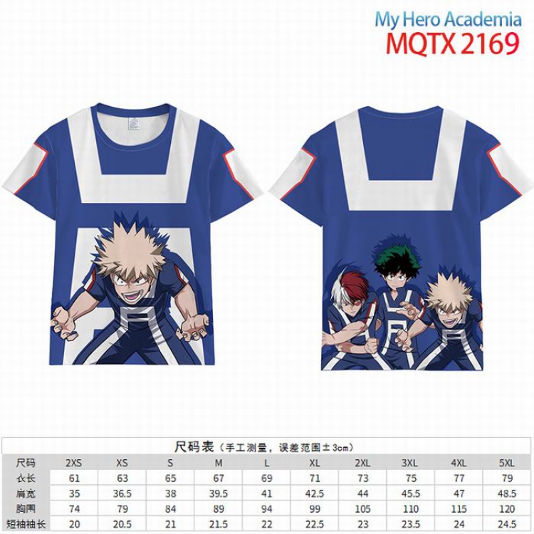 My Hero Academia  Full color short sleeve t-shirt 10 sizes from 2XS to 5XL MQTX-2169