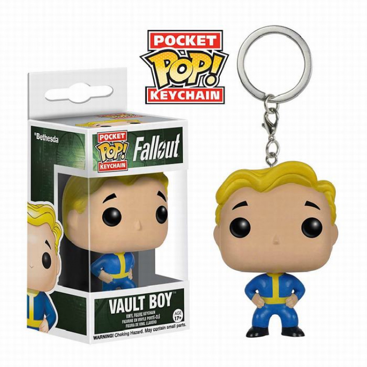 Fallout 4 POP Keychain pendant Boxed Figure Decoration Model 5CM