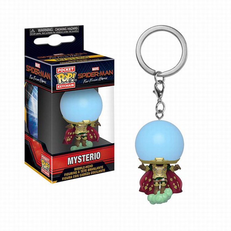 FUNKO POP The AmazingSpider-Man pocket Keychain pendant Boxed Figure Decoration Model 4CM 0.04KG