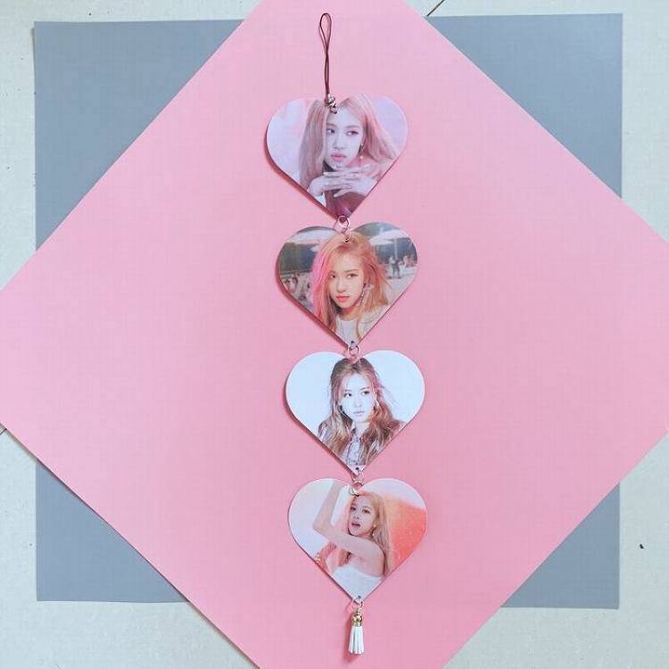 Blackpink Around the star combination ROSE Double-sided photo 12X10.8CM 13G price for 5 pcs