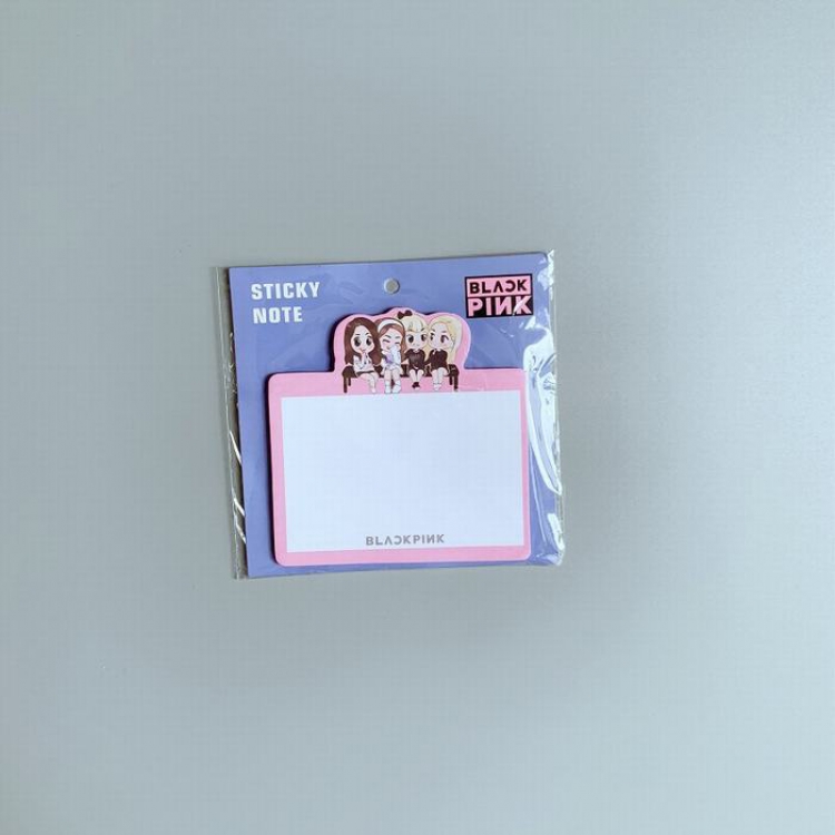 BLACKPINK The same paragraph around the star Cartoon Post-it notes 11X11CM 15G Transparent OPP bag price for 5 pcs