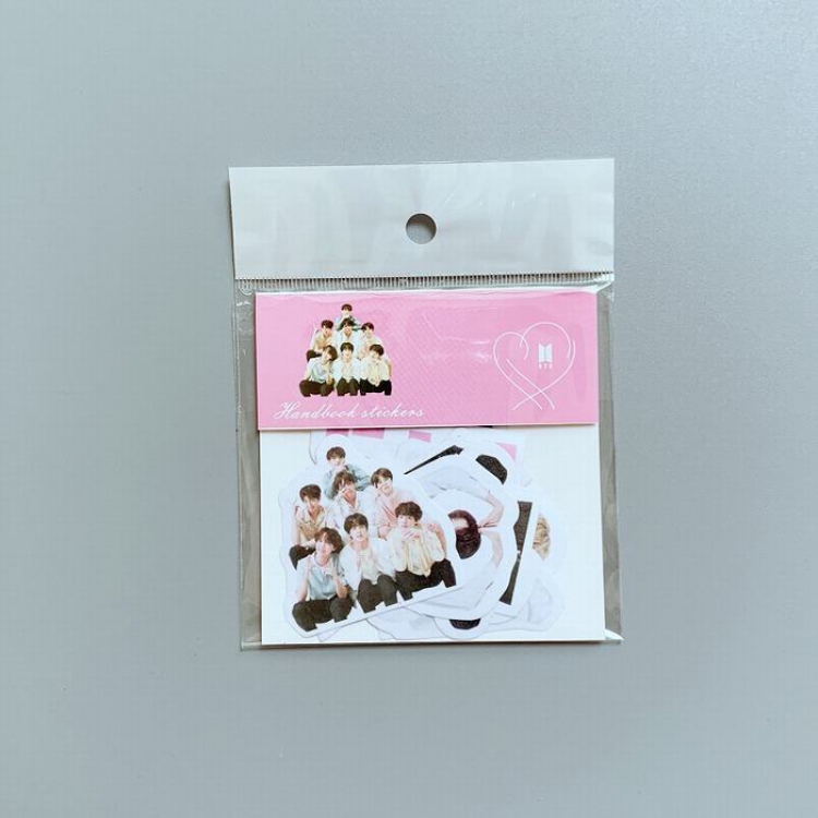 BTS The same as the star combination Half body shape Diary stickers and paper stickers card holder bags 10X10CM 7G price