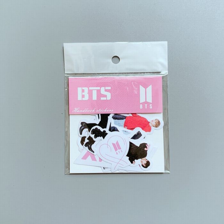 BTS  The same as the star combination Full body shape Diary stickers and paper stickers card holder bags 10X10CM 7G pric