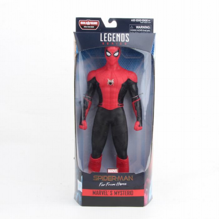 The Avengers Spiderman red Card loading Figure Decoration Model 12 inches