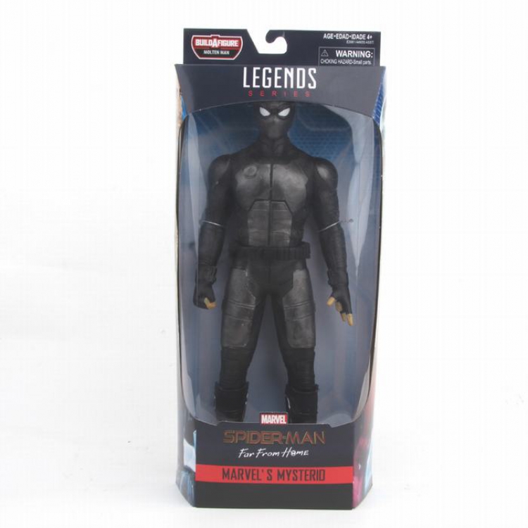 The Avengers Spiderman black Card loading Figure Decoration Model 12 inches