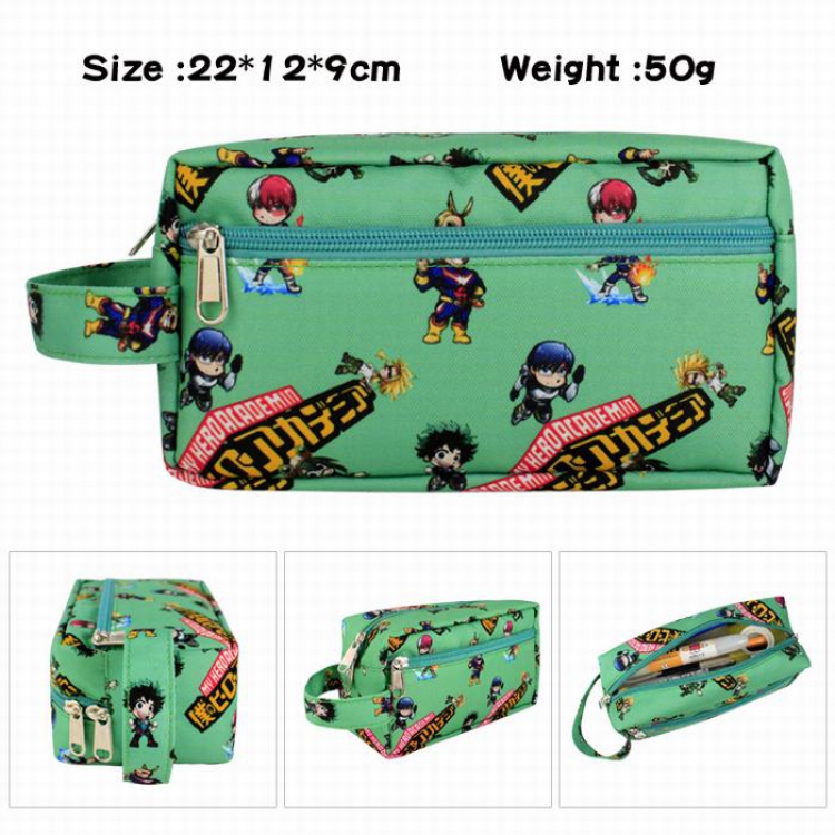 My Hero Academia-1 Full color waterproof canvas multi-function large capacity pencil case cosmetic bag