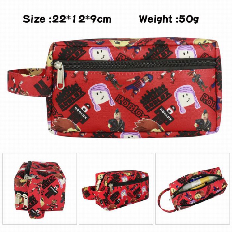 Metaverse-2 Full color waterproof canvas multi-function large capacity pencil case cosmetic bag