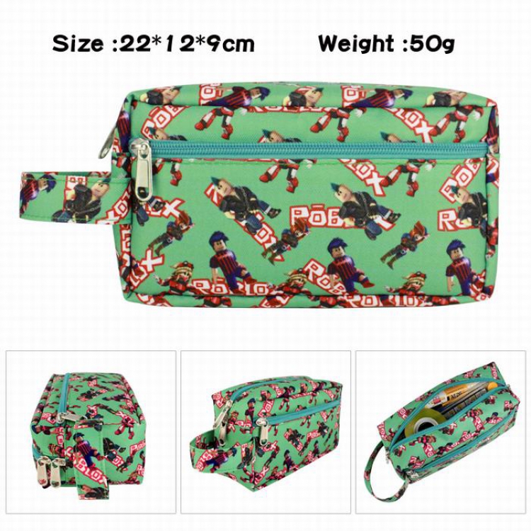 Metaverse-1 Full color waterproof canvas multi-function large capacity pencil case cosmetic bag