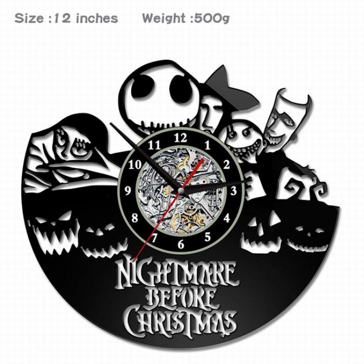The Nightmare Before Creative painting wall clocks and clocks PVC material No battery