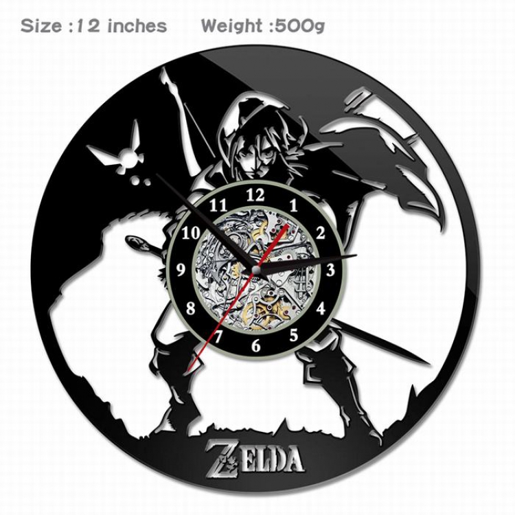 The Legend of Zelda-10  Creative painting wall clocks and clocks PVC material No battery