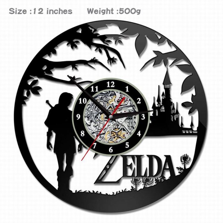 The Legend of Zelda-13  Creative painting wall clocks and clocks PVC material No battery