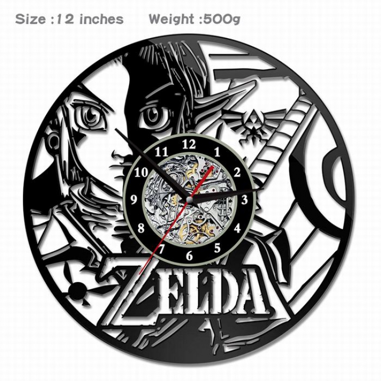 The Legend of Zelda-12  Creative painting wall clocks and clocks PVC material No battery