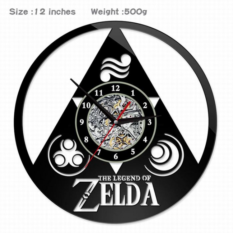 The Legend of Zelda-3  Creative painting wall clocks and clocks PVC material No battery