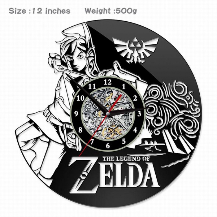 The Legend of Zelda-4  Creative painting wall clocks and clocks PVC material No battery