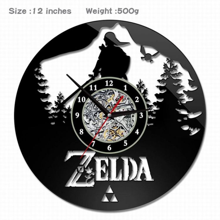 The Legend of Zelda-09  Creative painting wall clocks and clocks PVC material No battery