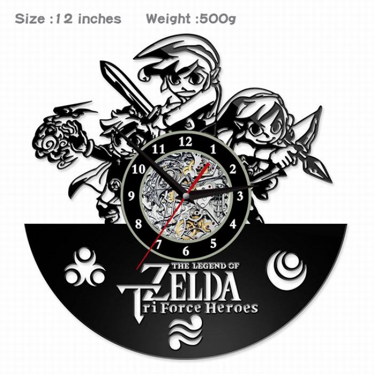 The Legend of Zelda-6  Creative painting wall clocks and clocks PVC material No battery