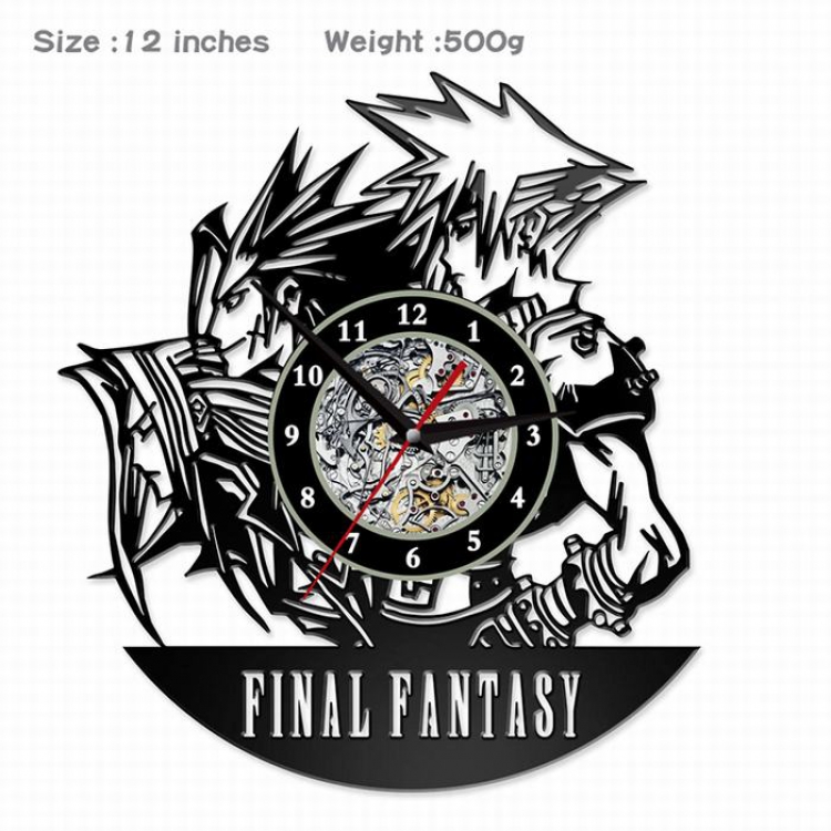 Final Fantasy-04 （2）  Creative painting wall clocks and clocks PVC material No battery