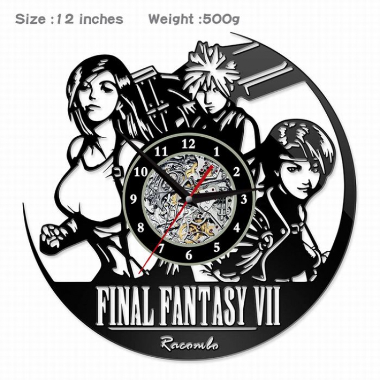 Final Fantasy-02  Creative painting wall clocks and clocks PVC material No battery