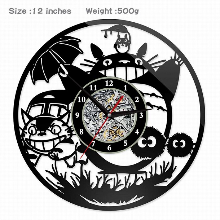 TOTORO -9 Creative painting wall clocks and clocks PVC material No battery