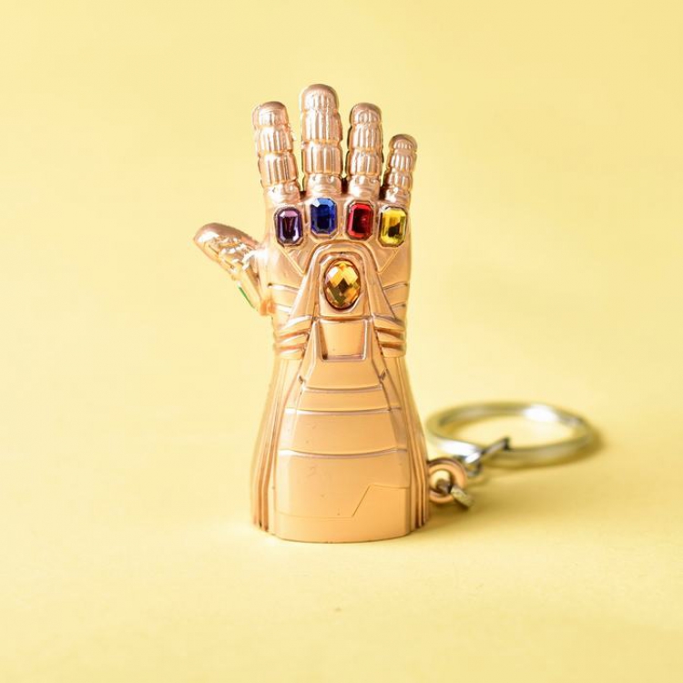 The Avengers Iron Man gloves Pink Keychain pendant 3.2X7.7CM