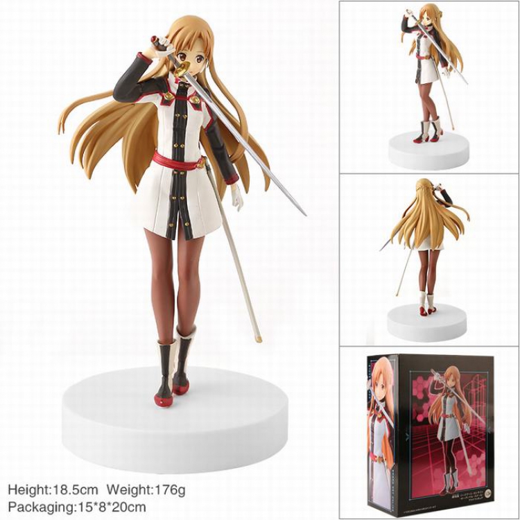 Sword Art Online Asuna Sexy beautiful girl Boxed Figure Decoration Model 18CM