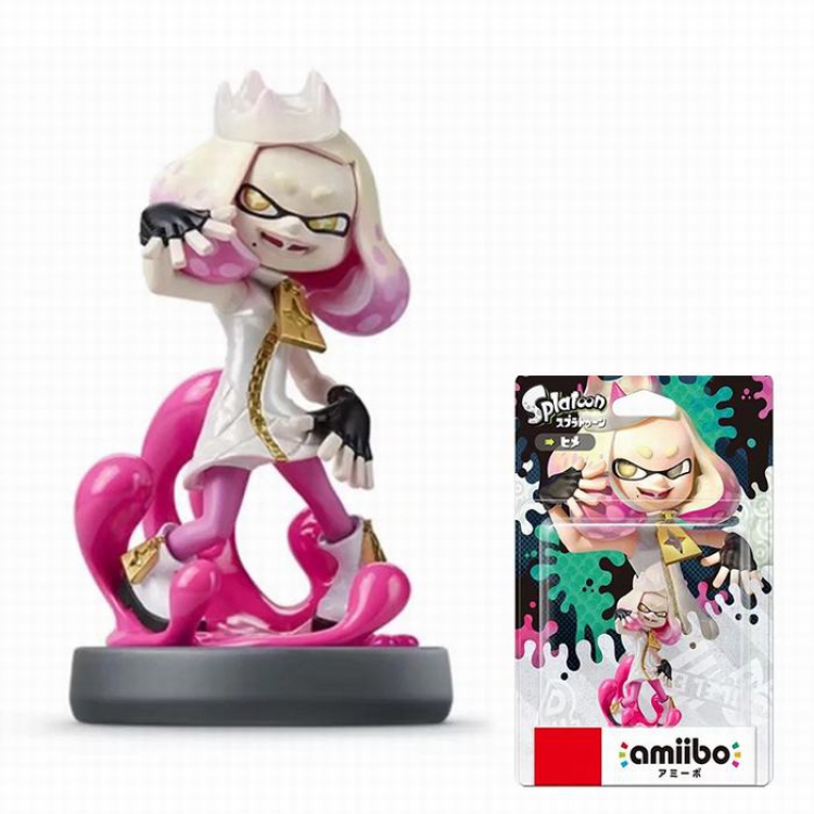 Nintendo amiibo White girl Pink switch splatoon Card loading Figure ornaments Jupiter 10CM