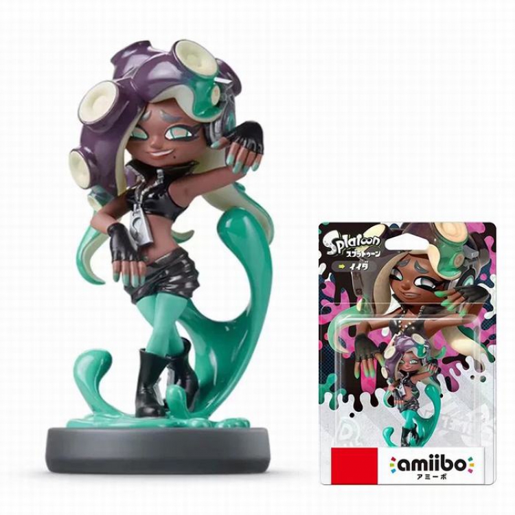 Nintendo amiibo Black girl Green switch splatoon Card loading Figure ornaments Jupiter 10CM