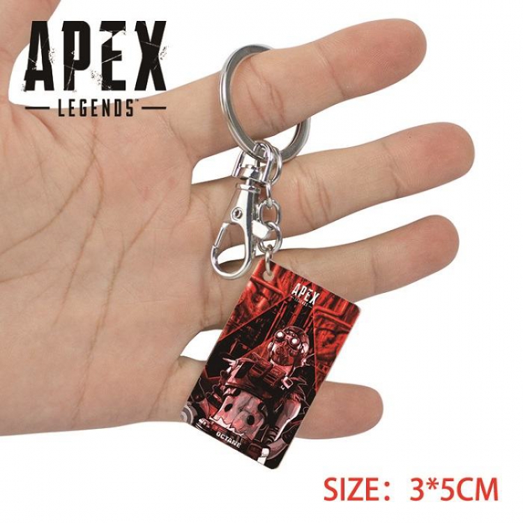 Apex Legends-12  Anime Acrylic Color Map Keychain Pendant