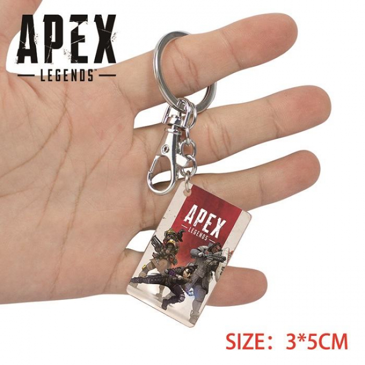 Apex Legends-21  Anime Acrylic Color Map Keychain Pendant