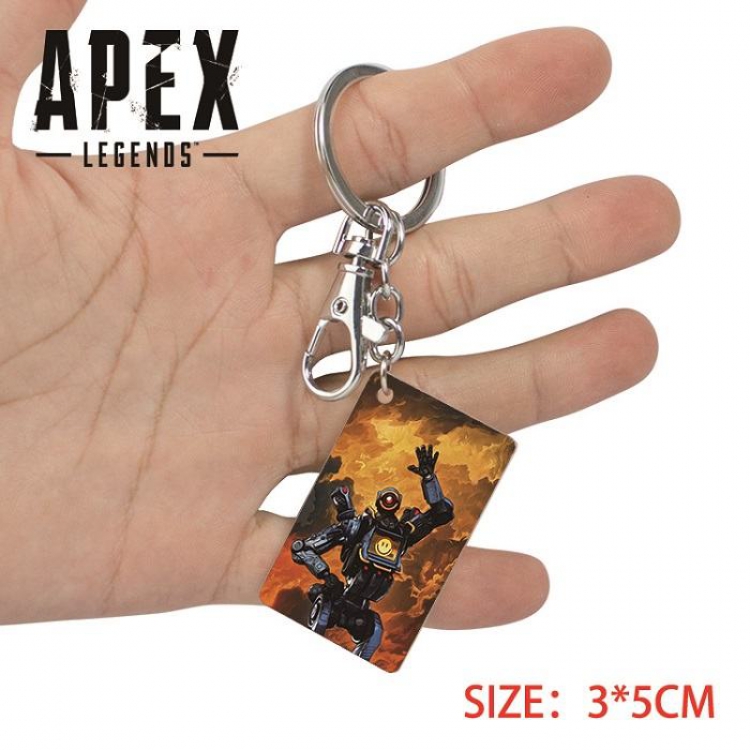 Apex Legends-24  Anime Acrylic Color Map Keychain Pendant