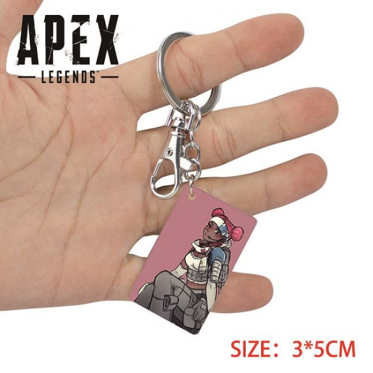 Apex Legends-28  Anime Acrylic Color Map Keychain Pendant