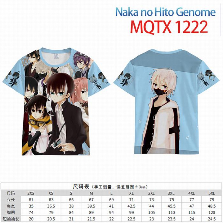 Naka no Hito Genome Full color short sleeve t-shirt 10 sizes from 2XS to 5XL MQTX-1222